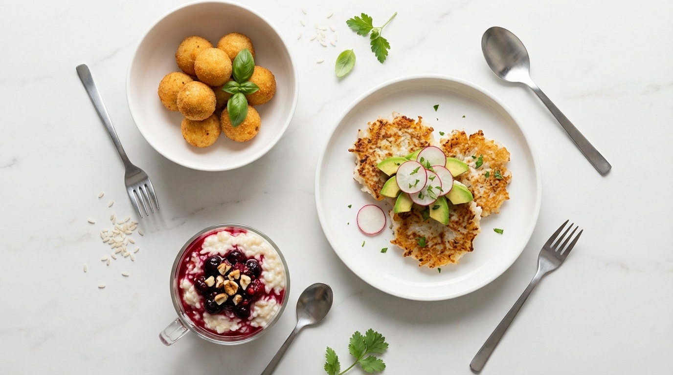 Bowl of fried rice made from leftover rice